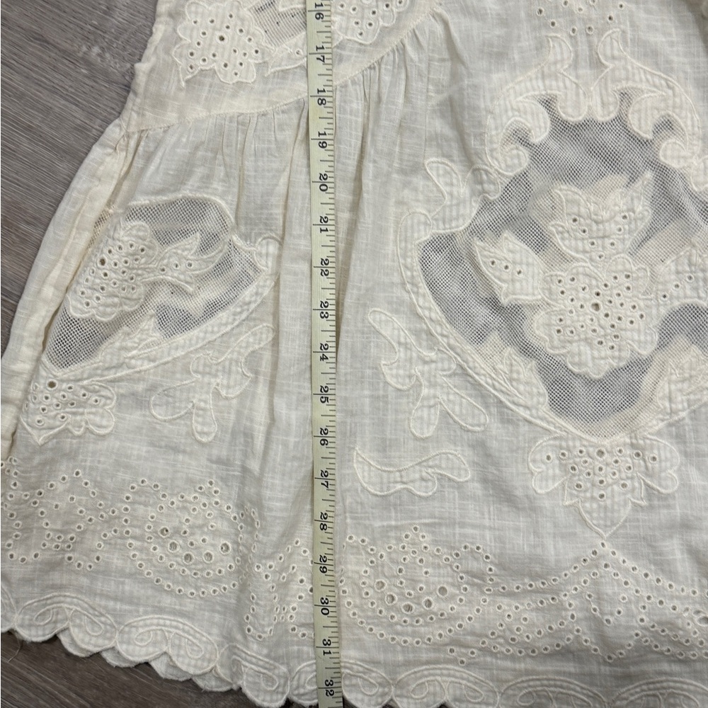 Free People Serenity V-Neck Eyelet Mini Dress - Picture 6 of 9